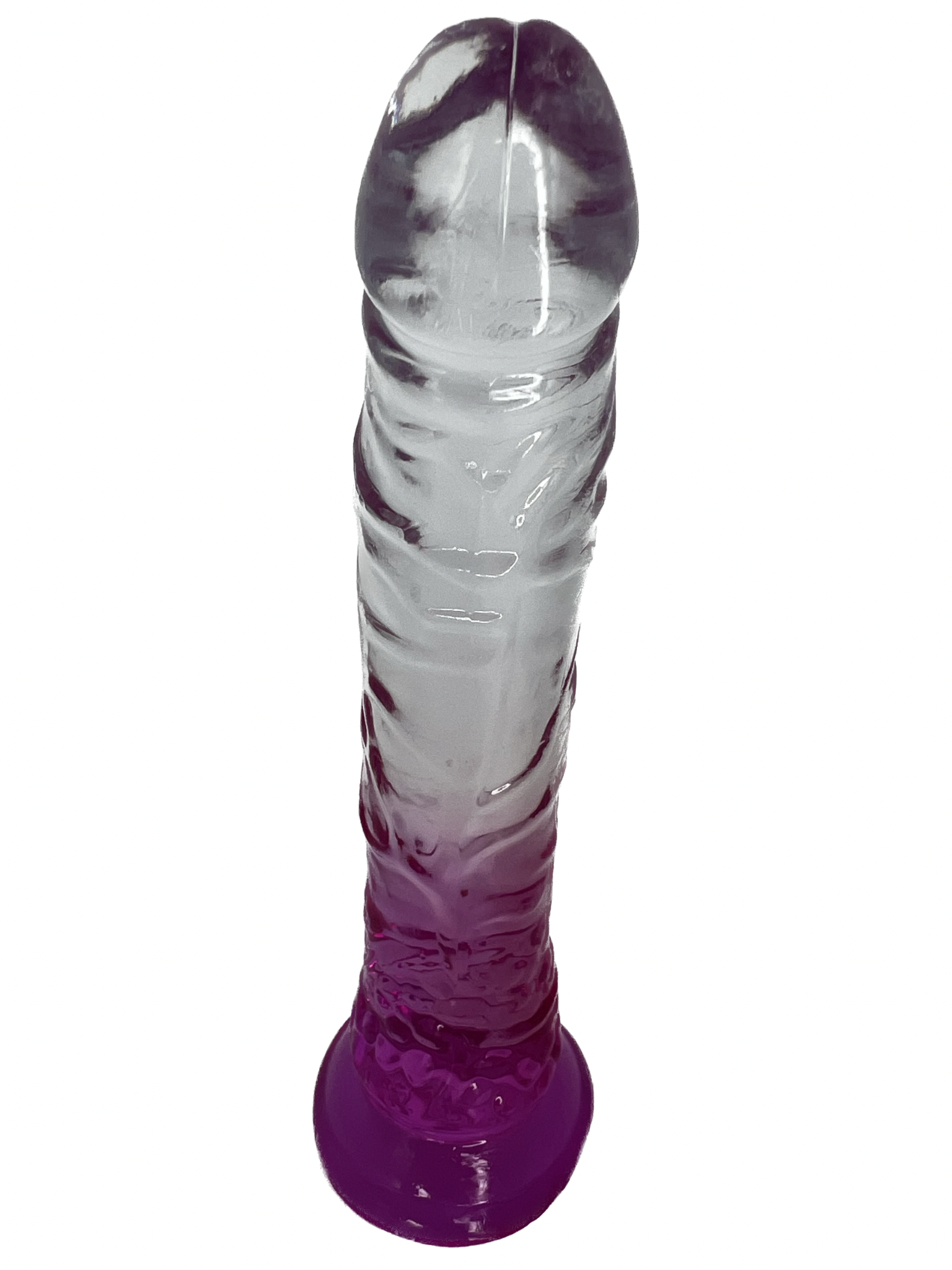 TRANSPARENT 7.3INCH DILDO (PURPLE)