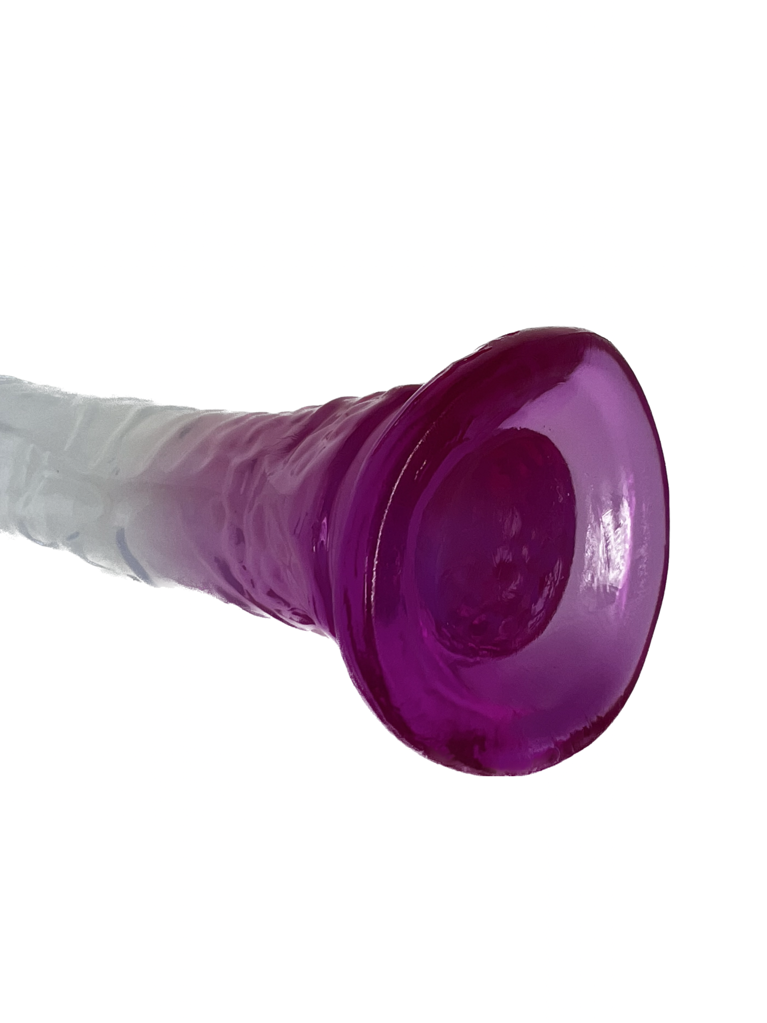 TRANSPARENT 7.3INCH DILDO (PURPLE)