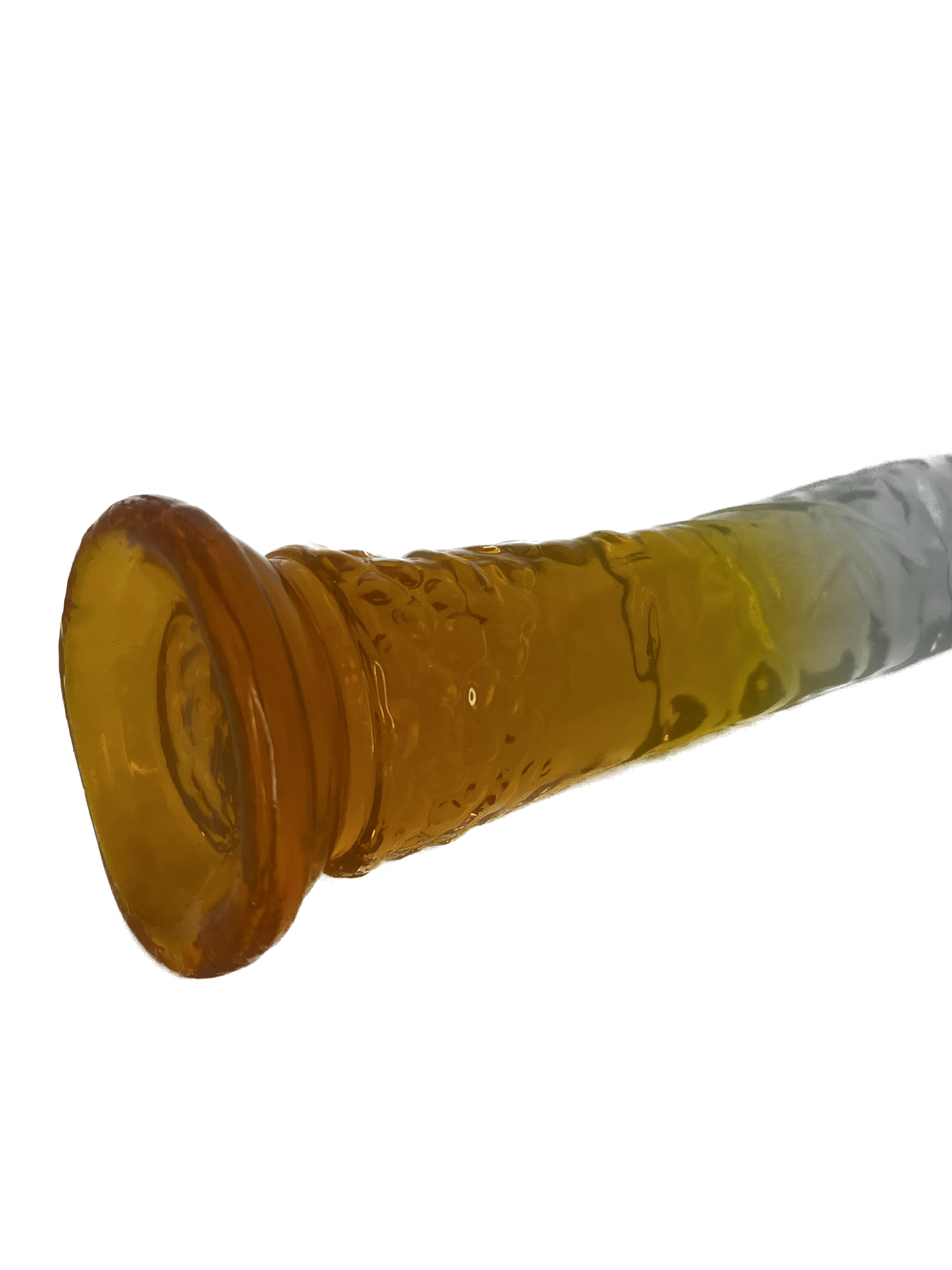 Transparent 7.3inch Dildo (Yellow)