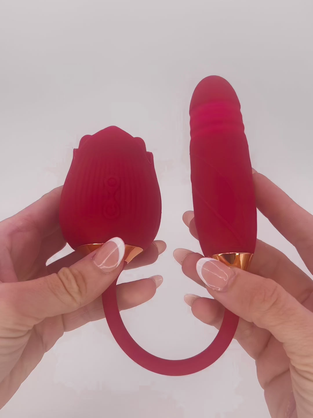 video of the rose sucking vibrator with thrusting internal vibrator 